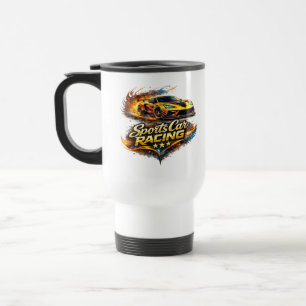 Auto-Renn-Grafik-Reise-Pendler-Tasse Reisebecher