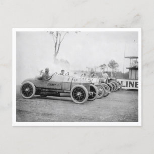 Auto Rennen bei Benning, Md. Postkarte