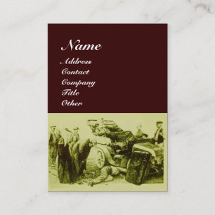 AUTO REPAIR - AUTOMOTIV, grün, braun Visitenkarte