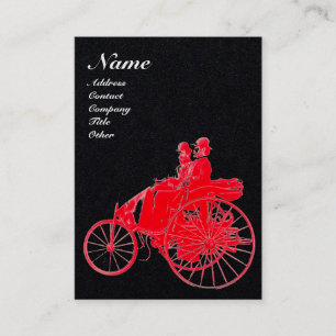 AUTO REPAIR AUTOMOTIVE MONOGRAMM Schwarz-weiß Rot Visitenkarte