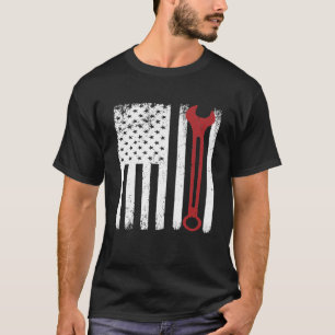 Auto Repairman Car Mechanic Wrench Workshop Tools T-Shirt