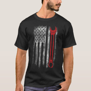 Auto Repairman Car Mechanic Wrench Workshop Tools T-Shirt