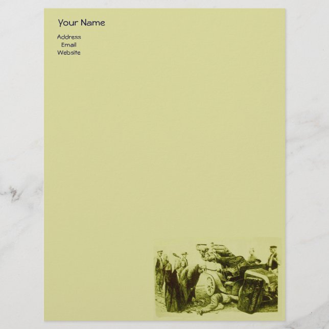 AUTO-REPARATUR - AUTOMOTIV BRIEFBOGEN (Vorderseite)