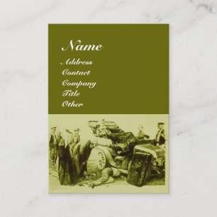 AUTO-REPARATUR - AUTOMOTIV, grün rot Visitenkarte