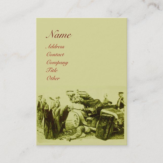 AUTO-REPARATUR - AUTOMOTIV VISITENKARTE (Vorderseite)