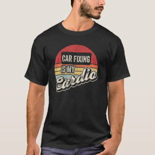 Auto-Reparatur ist mein Cardio Vintag Retro-Auto M T-Shirt