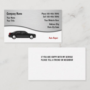 Auto Reparatur-Visitenkarten Visitenkarte