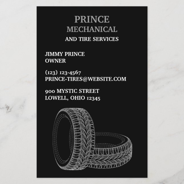 Auto-Reparatur von Reifen Flyer (Vorne)