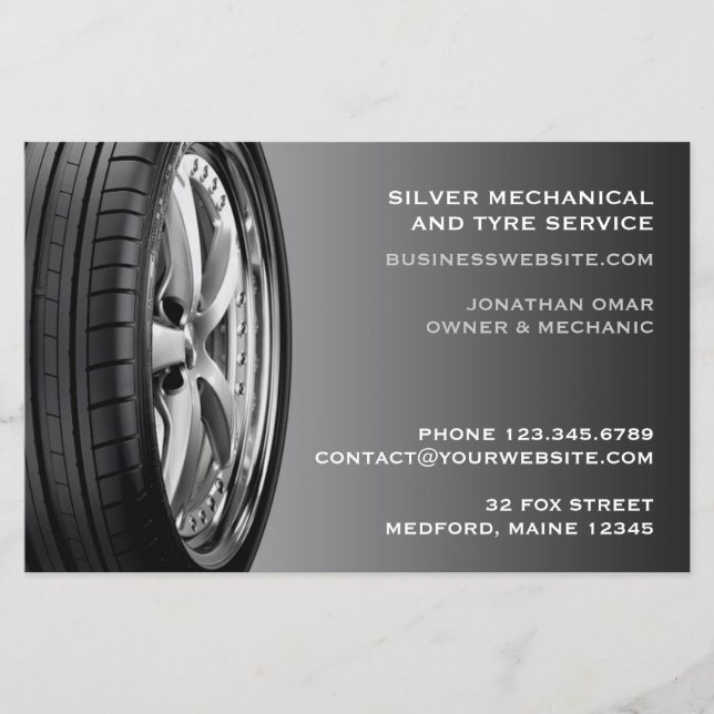 Auto-Reparatur von Reifen Flyer (Vorne)