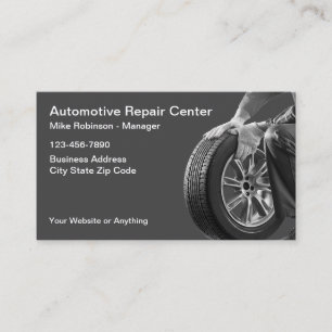 Auto-Reparaturservice Einfache Visitenkarten Visitenkarte
