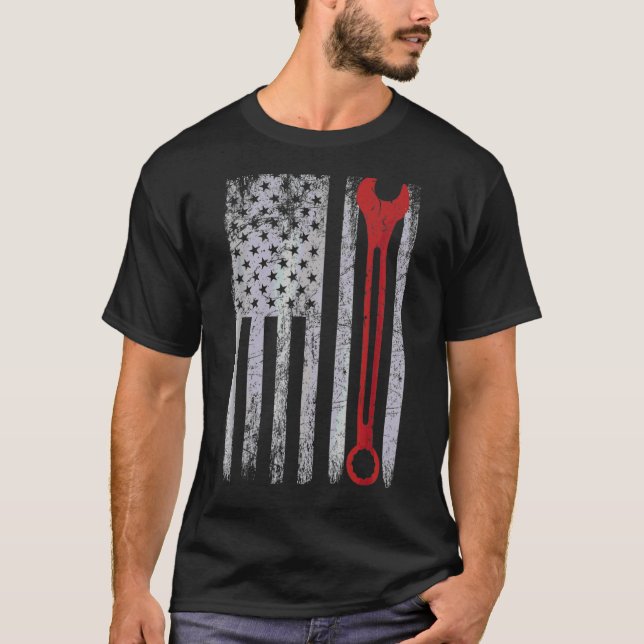 Auto-Reparaturwerkzeuge für Fahrzeuge der US-ameri T-Shirt (Vorderseite)