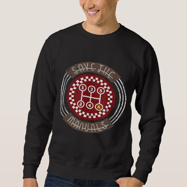 Auto Rette die Handbücher Sweatshirt (Vorderseite)