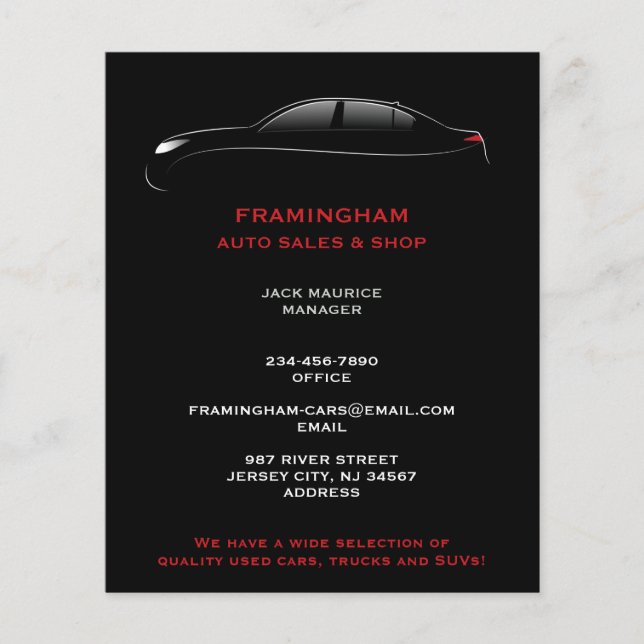 Auto Sale Bold Flyer (Vorne)