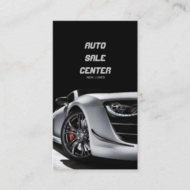 Auto Sale Car Dealer Business Card Visitenkarte (Vorderseite)