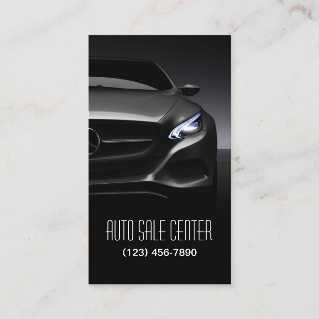 Auto Sale Car Dealer Business Card Visitenkarte (Vorderseite)