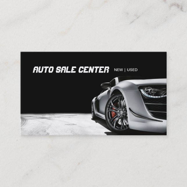 Auto Sale Car Dealership Business Card Visitenkarte (Vorderseite)