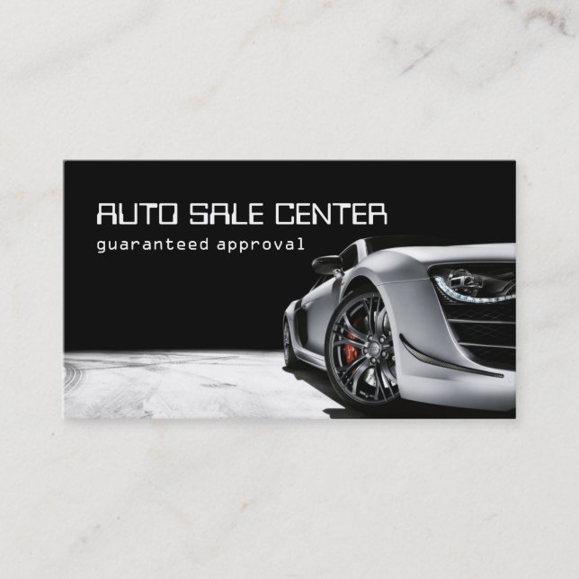 Auto Sale Car Deposit Business Card Visitenkarte (Vorderseite)