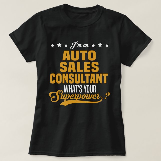 Auto Sales Consultant T-Shirt (Design vorne)