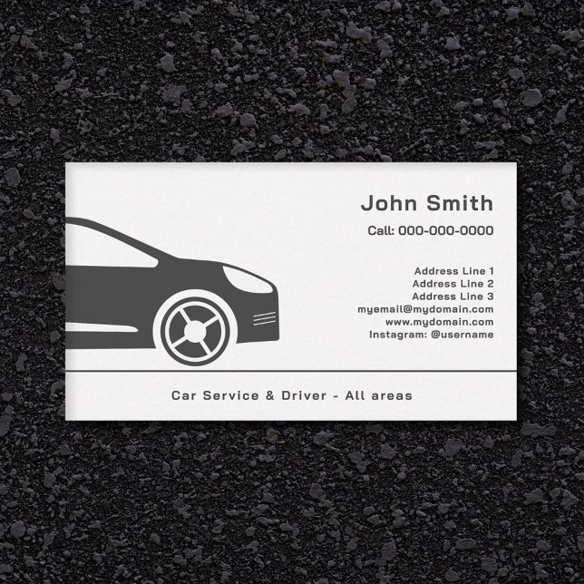 Auto Sales oder Car Driver Business Card Visitenkarte (Auto Sales or Car Driver Business Card)