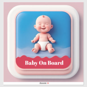Auto-Schild Baby an Bord Aufkleber