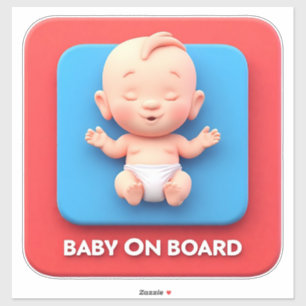 Auto-Schild Baby an Bord Aufkleber