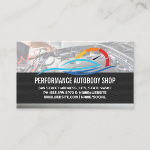 Auto-Service-Logo Mechaniker Visitenkarte