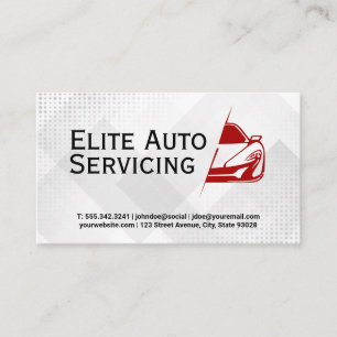 Auto-Servicing   Technische Autoteile Visitenkarte