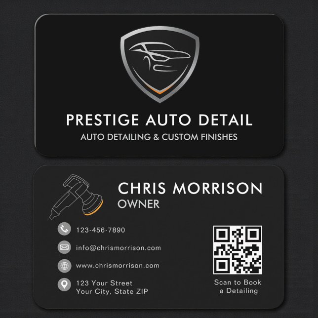 Auto-Spa-Autodetailing-Reinigung- QR-Code Visitenkarte (Von Creator hochgeladen)