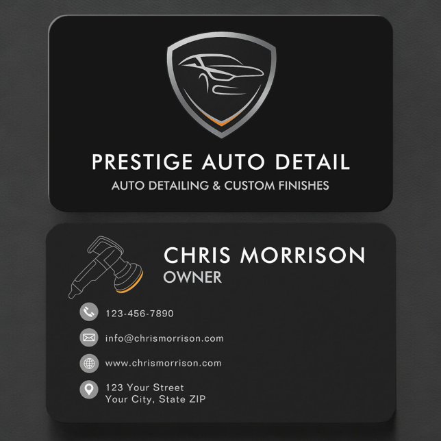Auto-Spa-Autodetailing-Reinigung Visitenkarte (Von Creator hochgeladen)