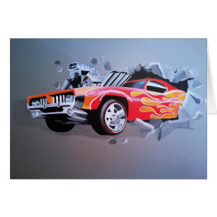 Auto stürzt durch die Mauer