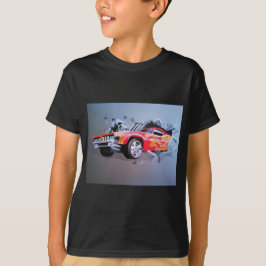Auto stürzt durch die Mauer T-Shirt