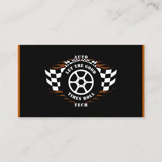 Auto Technician Mechanical Automobil Industrie Visitenkarte (Vorderseite)