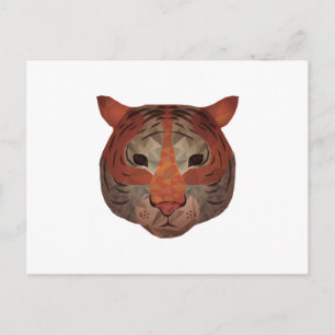 Auto Tiger Postkarte