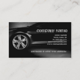 Auto Tire Service Black Metal Automotive Card Visitenkarte