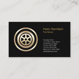 Auto Tire Service Business Card Visitenkarte