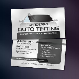 Auto-Tönungs-Fensterfolien-Installateur Modern Visitenkarte