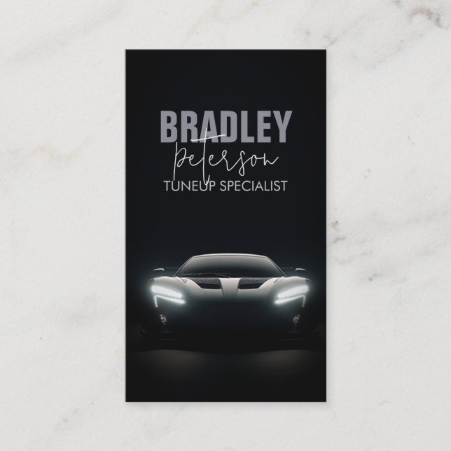 Auto Tuneup Car Mechanische Reparatur Business Car Visitenkarte (Vorderseite)
