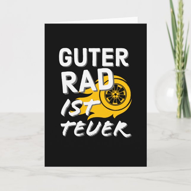 Auto Tuning Spruch Rad Felgen Tuner Spaß Karte (Vorderseite)