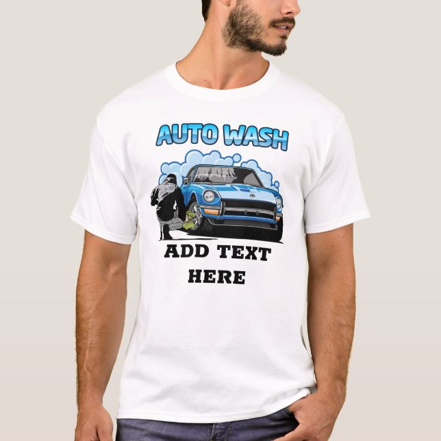 Auto- und Autowäsche T-Shirt (Vorderseite)