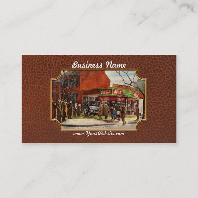 Auto - Unfall - Ausblick auf Nummer eins 1921 Visitenkarte (Vorderseite)