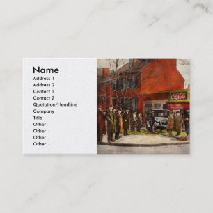 Auto - Unfall - Ausblick auf Nummer eins 1921 Visitenkarte