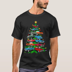 Auto-Wahnsinn-Christbaum -klick Muscle And Hotrod T-Shirt