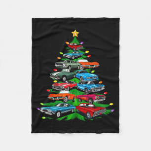 Auto-Wahnsinn-Christmas-Tanne -clic Muskel Und Hot Fleecedecke