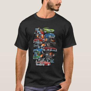 Auto Wahnsinn Muskeln Autos und Frisierte Autos Co T-Shirt
