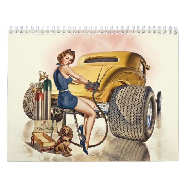 Auto-Wandkalender u. Retro Pinups Kalender (Titelbild)