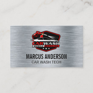 Auto-Waschlogo Reinigungsshop Visitenkarte