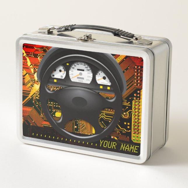 Auto Wheel 2 robuste Lunch Box (Vorderseite)