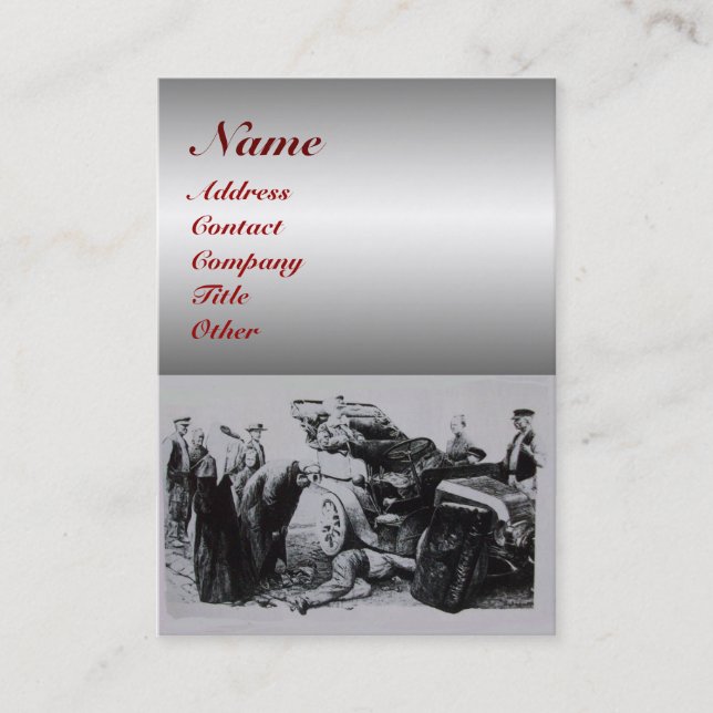 AUTO-WIEDERHERSTELLUNG , AUTOMOTIVE, Kfz-Reparatur Visitenkarte (Vorderseite)