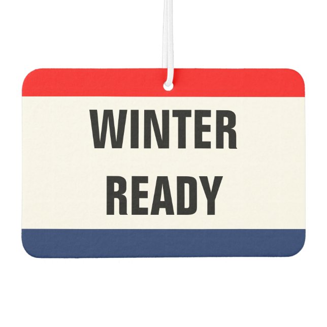 Auto Winter Ready Promo Signage individuell einste Autolufterfrischer (Vorderseite)