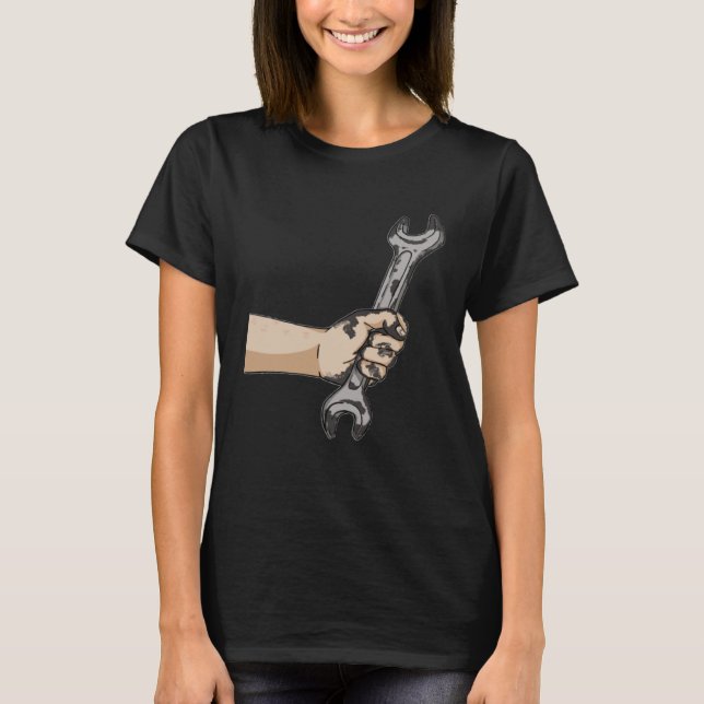 Auto Wrench Workshop  Garage Car Mechanic T-Shirt (Vorderseite)